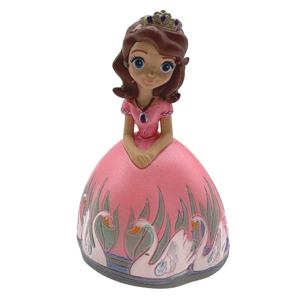 Disney Sofia the First Figurine Pink Swan Gown Princess Cake Topper Collectible